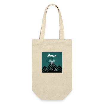 Ninja - Geschenkbeutel für Flaschen - Natur - Vorne