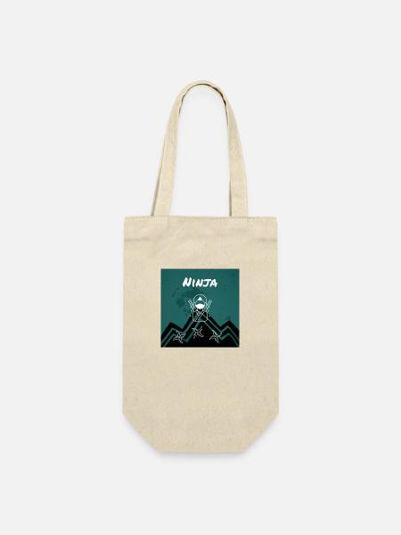 Ninja - Geschenkbeutel für Flaschen - Natur