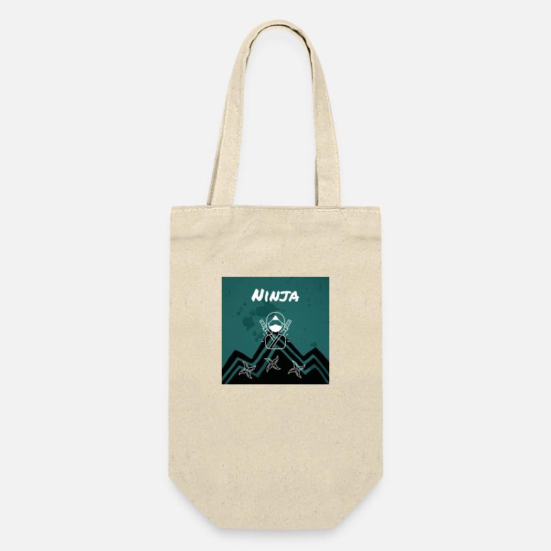 Ninja - Geschenkbeutel für Flaschen - Natur