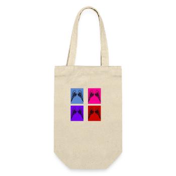 Retro wings - Gift Bag for Bottles - nature - Front