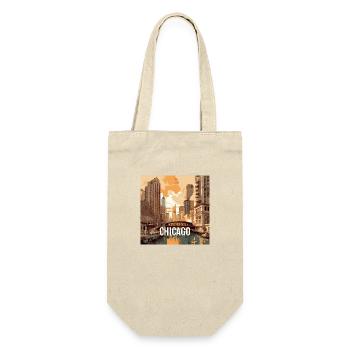 Chicago at sunset - Gift Bag for Bottles - nature - Front