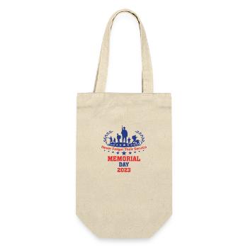 Never forget their Service Memorial Day 2023 - Gift Bag for Bottles - nature - Front