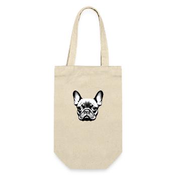 Dog Bulldog Dogs Dog Owners Dog Owners - Gift Bag for Bottles - nature - Front