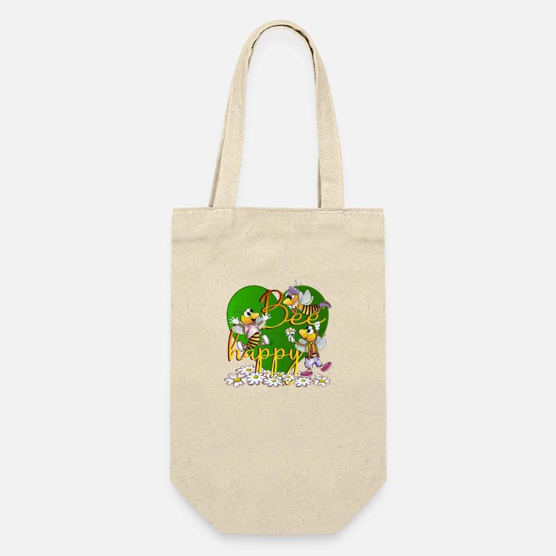 abeille heureuse - Sac à bouteille - nature