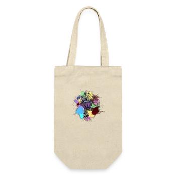 coiffe indienne noire couleurs vives - Sac à bouteille - nature - Devant