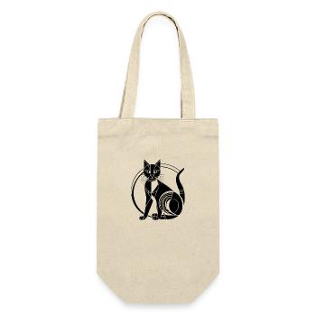 Chat chaton chaton dame - Sac à bouteille - nature - Devant