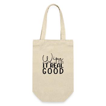 Wipe it real Good - Gift Bag for Bottles - nature - Front