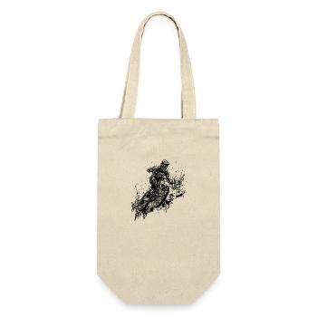 Mud Splash Splash Mountain Biker with Bike - Gift Bag for Bottles - nature - Front