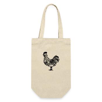Chicken Chicken House Poultry Rooster Farm - Gift Bag for Bottles - nature - Front