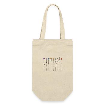 Subtle watercolour flowers - Gift Bag for Bottles - nature - Front