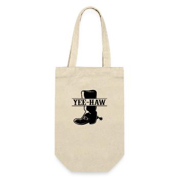 Yee - Haw Cowboy Boots - Gift Bag for Bottles - nature - Front