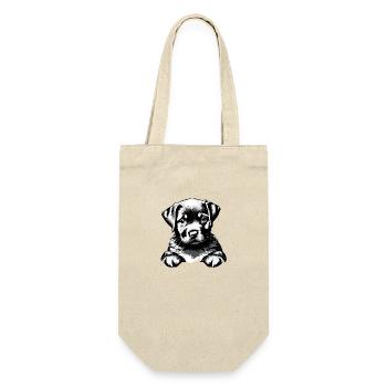 Labrador owner Labrador Retriever puppy - Gift Bag for Bottles - nature - Front