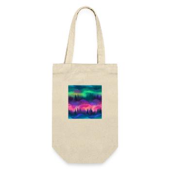 Northern Lights Glow: Northern Lights Collection - Gift Bag for Bottles - nature - Front