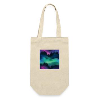 Celestial Lights: Northern Lights Collection - Gift Bag for Bottles - nature - Front