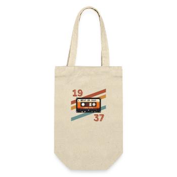 1937 retro vintage anniversary - Gift Bag for Bottles - nature - Front