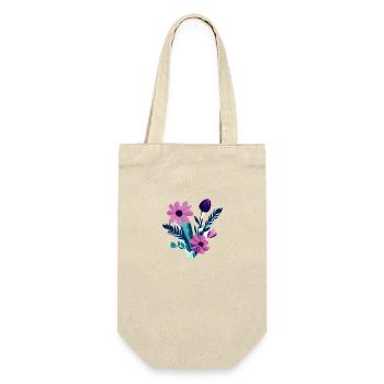 Flowers Bouquet Purple Plant Plants - Gift Bag for Bottles - nature - Front