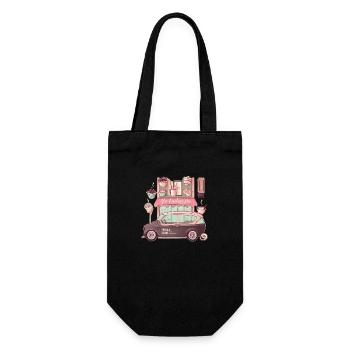 Boulangerie et boulangerie : une délicieuse combinaison - Sac à bouteille - noir - Devant