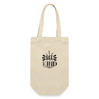 Bee kind - Bee-friendly "Be friendly" - Gift Bag for Bottles - nature - Front