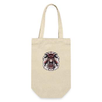 Echo of the past: Indian girl - Gift Bag for Bottles - nature - Front