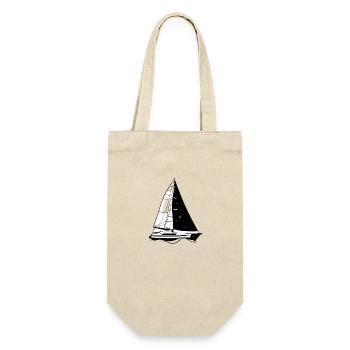 Sailing Ship Sailing Sailboat Sailing Sailing Sailor - Gift Bag for Bottles - nature - Front