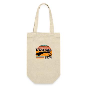 Vintage 1974 - Gift Bag for Bottles - nature - Front