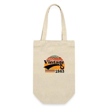 Jahrgang 1983 - Geschenkbeutel für Flaschen - Natur - Vorne