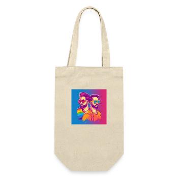 Inclusive Pride: Two Men Embracing Diversity in - Gift Bag for Bottles - nature - Front
