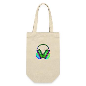 Headphones Musicians Singing Gamer Singer Listening to music - Gift Bag for Bottles - nature - Front