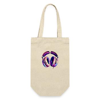Headphones Musicians Gamers Singing Singers Listening to music - Gift Bag for Bottles - nature - Front