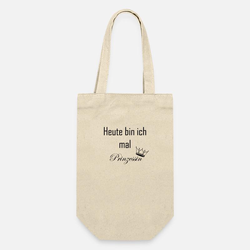 Heute bin ich mal Prinzessin - Geschenkbeutel für Flaschen - Natur