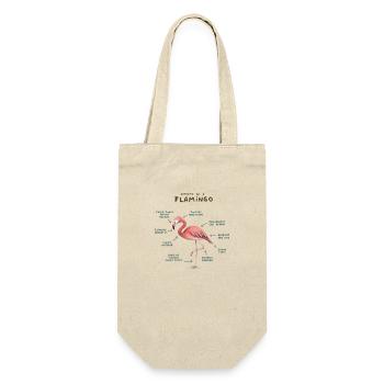 Anatomie eines Flamingo-T-Shirts - Geschenkbeutel für Flaschen - Natur - Vorne