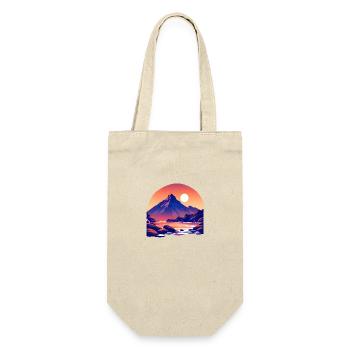Mountains, mountain hikers, hiking, mountain hiking, hiking - Gift Bag for Bottles - nature - Front