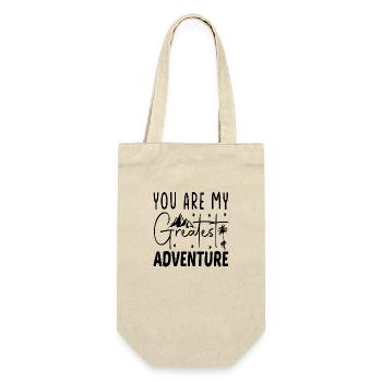 You are my greatest Adventure - Geschenkbeutel für Flaschen - Natur - Vorne