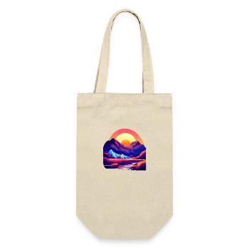 Mountains Hike Mountain hikers Hiking Mountain hiking - Gift Bag for Bottles - nature - Front