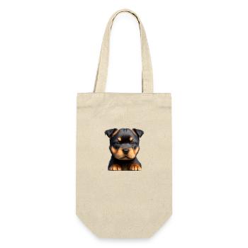 Rottweiler chiot chien Rottweiler chiot chiens - Sac à bouteille - nature - Devant