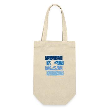 Vintage gift skateboard - Gift Bag for Bottles - nature - Front