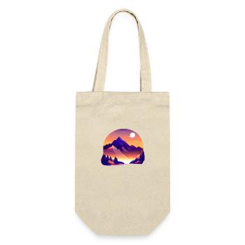 Mountains Hiking Mountain Hiking Hiking Mountain Hikers - Gift Bag for Bottles - nature - Front
