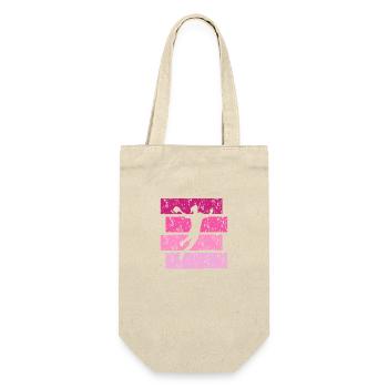 Handball-Geschenk Vintage - Geschenkbeutel für Flaschen - Natur - Vorne