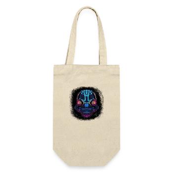 animal gift idea birthday present funny turtle - Gift Bag for Bottles - nature - Front