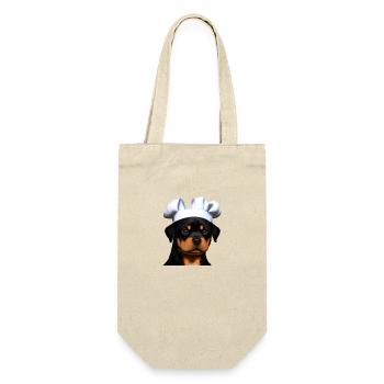 Rottweiler Restaurateur Dogs Dog Puppy Cooking Dog - Gift Bag for Bottles - nature - Front
