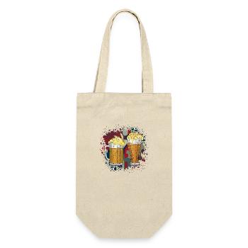 Mug and glass - Gift Bag for Bottles - nature - Front