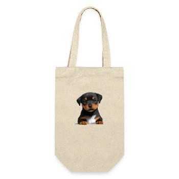 Rottweiler Chien Chiot Rottweiler Puppy Chiens - Sac à bouteille - nature - Devant
