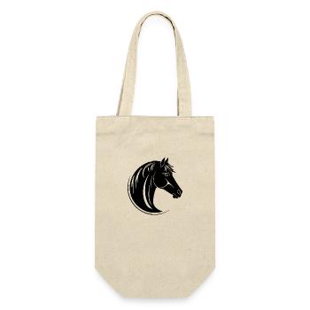 Horse Horse Head Pony - Gift Bag for Bottles - nature - Front