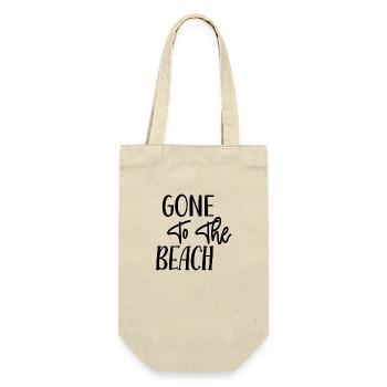 Gone To The Beach - Geschenkbeutel für Flaschen - Natur - Vorne