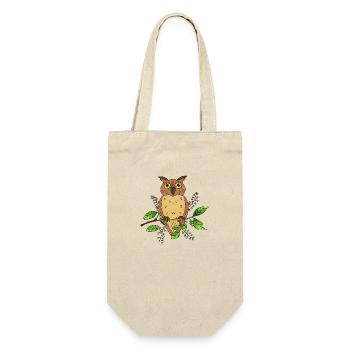 Owl bird - Gift Bag for Bottles - nature - Front