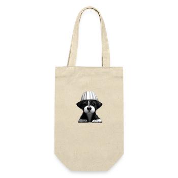 Border Collie Chefs Dog Lover Chef’s Hat Dogs - Sac à bouteille - nature - Devant