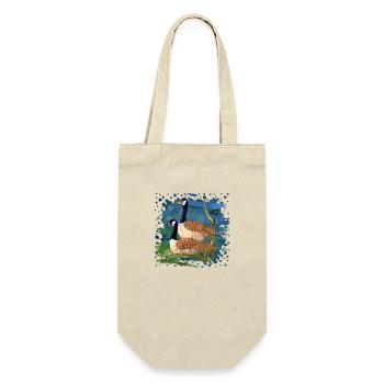 Vögel - Geschenkbeutel für Flaschen - Natur - Vorne