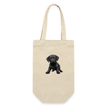 Labrador owner puppy Labrador Retriever - Gift Bag for Bottles - nature - Front