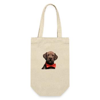 Labrador Retriever chiot Labrador propriétaire - Sac à bouteille - nature - Devant