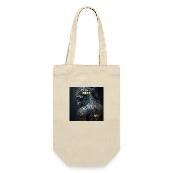 Nackt chillen - Geschenkbeutel für Flaschen - Natur - Vorne
